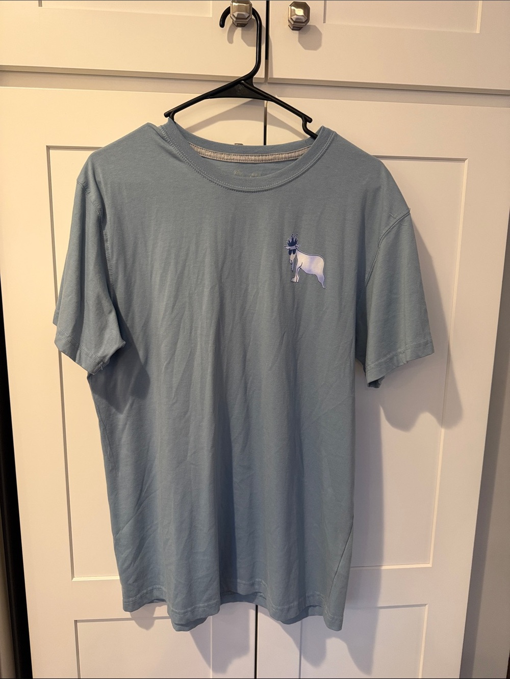 Light Blue Men’s GOAT USA Short-Sleeve Graphic T-Shirt